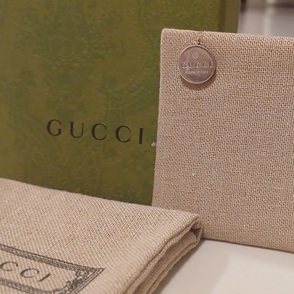 Authentic Gucci Earrings Round Trademark - Picture 13 of 14